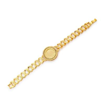 Altın Kaplama İmitasyon Desenli Çeyrek Altınlı Zincir Bileklik BLK-1213