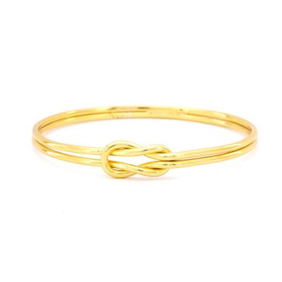 Altın Kaplama İmitasyon Düz Model Ajda Aşk Düğümü Bilezik BLZ-3116