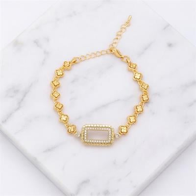 Altın Kaplama İmitasyon Gram Çerçeve Bileklik BLK-1265