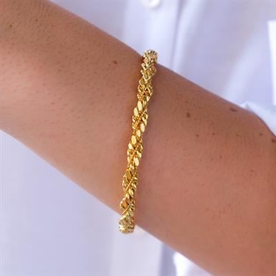 Altın Kaplama İmitasyon Hint Model Burma Bilezik BLZ-3127