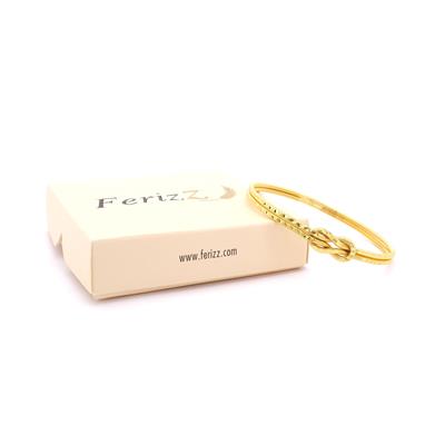 Altın Kaplama İmitasyon İşlemeli Model Aşk Düğümü Ajda Bilezik BLZ-3137