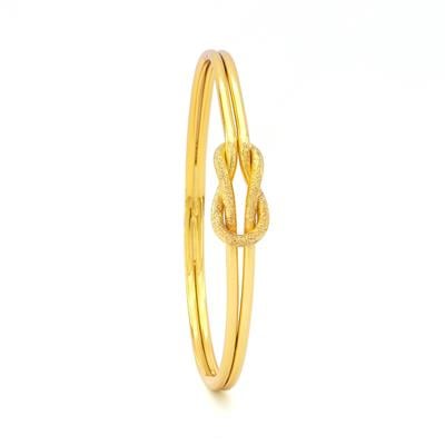 Altın Kaplama İmitasyon Simli Ajda Aşk Düğümü Bilezik BLZ-3114