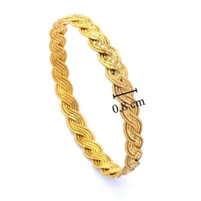 Altın Kaplama İnce Örgü İmitasyon Bilezik 