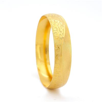 Altın Kaplama İşlemeli Bilezik 15 mm Kalınlık BLZ-1085