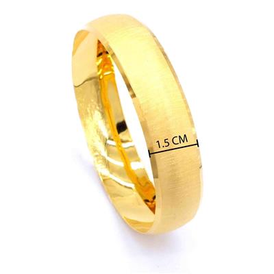Altın Kaplama Kalemli İmitasyon 15mm Kalınlık Bilezik BLZ-1250