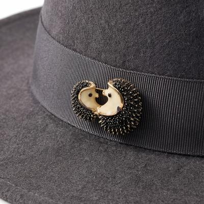 Altın Kaplama Kirpi Model Kadın Broş BR-107