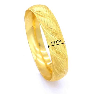 Altın Kaplama Kumlu 1.5 cm İmitasyon Bilezik 