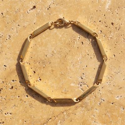 Altın Kaplama Küp Model Erkek Bileklik EBLK-509
