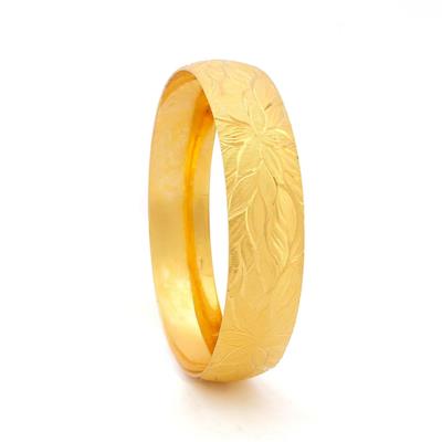 Altın Kaplama Lotus Çiçeği Motifli 1.5 cm İmitasyon Bilezik 