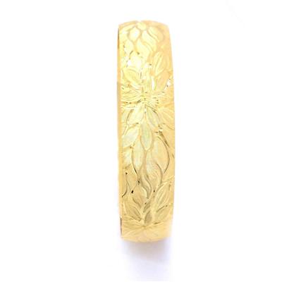Altın Kaplama Lotus Çiçeği Motifli 1.5 cm İmitasyon Bilezik 