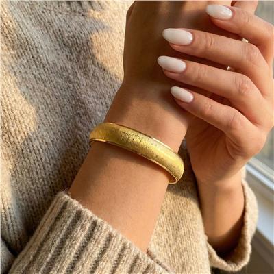 Altın Kaplama Melisa Model Bilezik 1 cm BLZ-3033