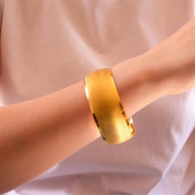 Altın Kaplama Melisa Model Bilezik 3 cm BLZ-3046