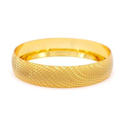 Altın Kaplama Nokta Dalgalı 1.5 cm İmitasyon Bilezik