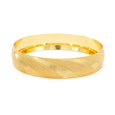 Altın Kaplama Noktalı Dalgalı Model İmitasyon Bilezik-BLZ-3111