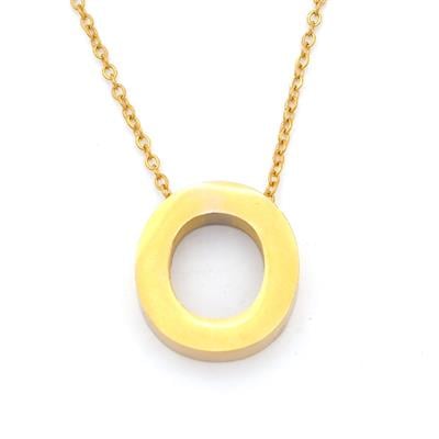 Altın Kaplama O Harf Kolye 55 cm KLY-558