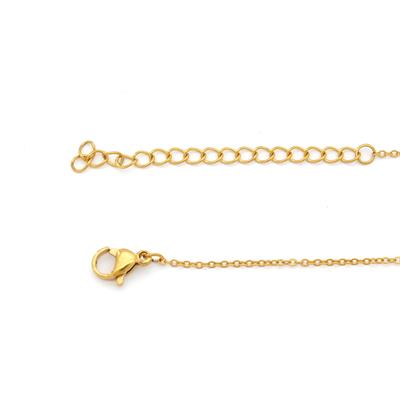 Altın Kaplama O Harf Kolye 55 cm KLY-558