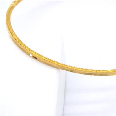 Altın Kaplama Oluklu İmitasyon Ajda Bilezik 