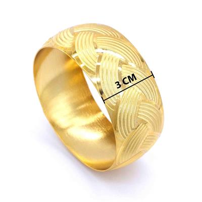 Altın Kaplama Örgü Model 3 cm İmitasyon Bilezik