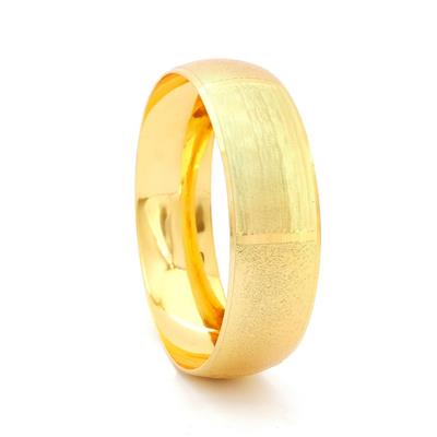 Altın Kaplama Parçalı Düz Ve Simli  2 cm Bilezik BLZ-3060