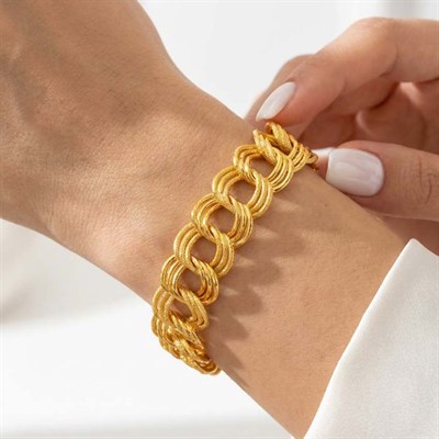 Altın Kaplama Samanyolu Model Kolye Küpe Bileklik Seti SET-171