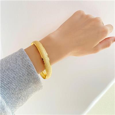 Altın Kaplama Simli 1 cm Bilezik BLZ-3027