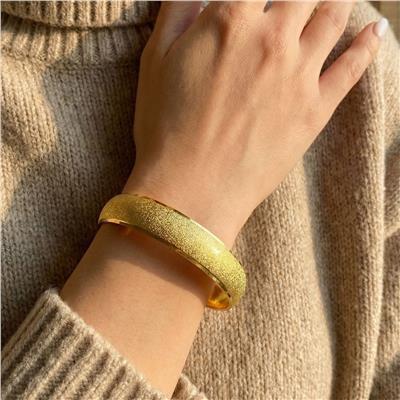 Altın Kaplama Simli 1 cm Bilezik BLZ-3027