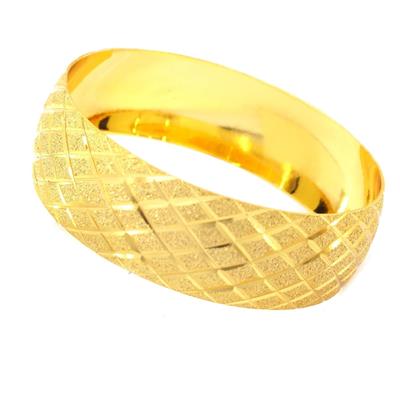 Altın Kaplama Simli Baklava 2 cm İmitasyon Bilezik 