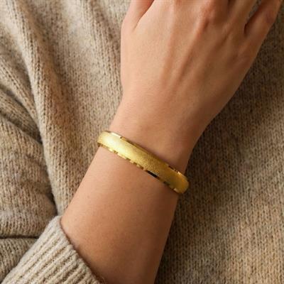 Altın Kaplama Simli Bilezik 0.8 cm BLZ-3049