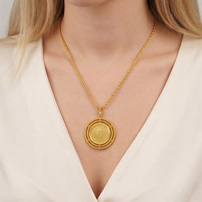 Altın Kaplama Tam Altınlı Kolye - Ajda Model 45 CM BND-242