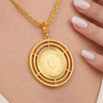 Altın Kaplama Tam Altınlı Kolye - Ajda Model 45 CM BND-242