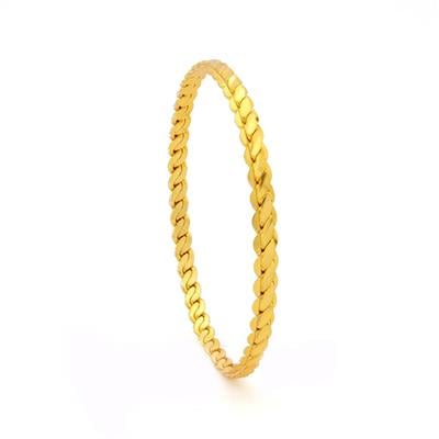 Altın Kaplama Üçlü 5 mm İmitasyon Adana Burması Bilezik