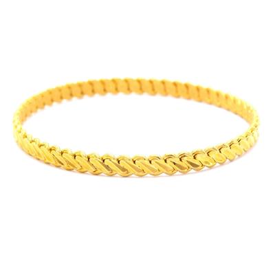 Altın Kaplama Üçlü 5 mm İmitasyon Burma Bilezik 