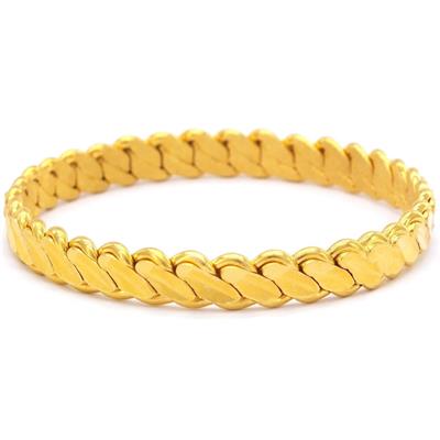 Altın Kaplama Üçlü 8.5 mm İmitasyon Adana Burması Bilezik