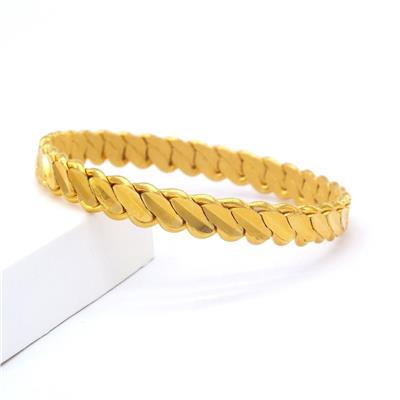 Altın Kaplama Üçlü 8.5 mm İmitasyon Adana Burması Bilezik