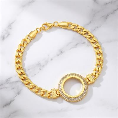Altın Kaplama Yarım Çerçeve Bileklik BLK-1137