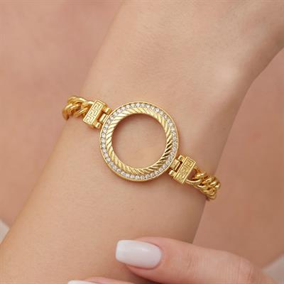 Altın Kaplama Yarım Çerçeve Bileklik BLK-1129