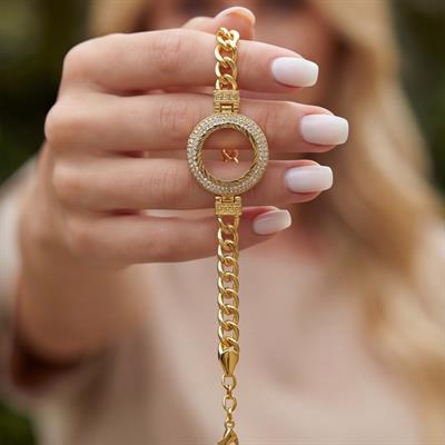 Altın Kaplama Yarım Çerçeve Bileklik BLK-1141