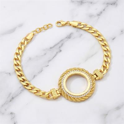Altın Kaplama Yarım Çerçeve Bileklik BLK-1136