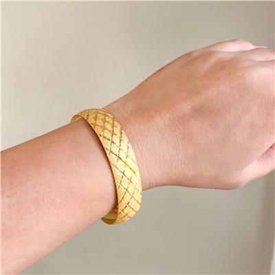 Altın Kaplama Yıldız Baklava 1.5 cm Bilezik BLZ-3055