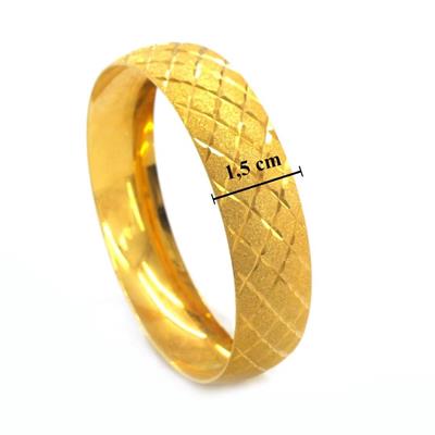 Altın Kaplama Yıldız Baklava 1.5 cm Bilezik BLZ-3055