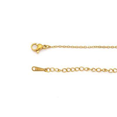 Altın Kaplama Zirkon Taşlı Pembe Açılabilir Yonca Kolye KLY-571