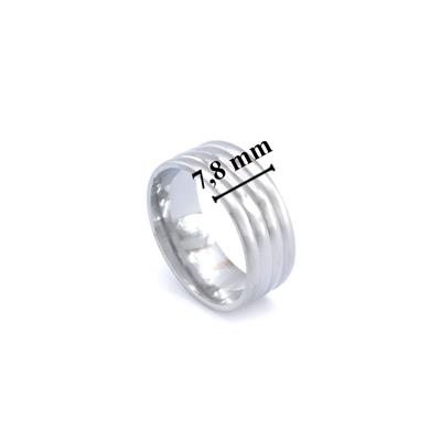 Çelik Alyans Yüzük Bombeli YZK-303