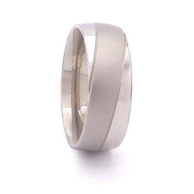 Çelik Alyans Yüzük Dalgalı YZK-330