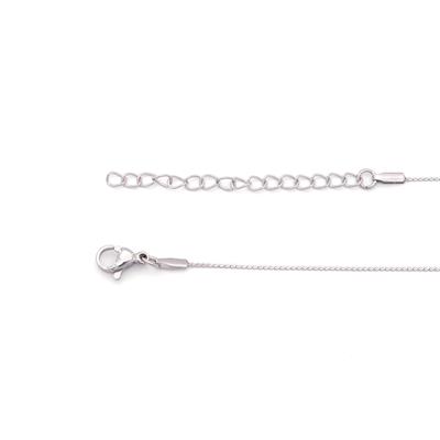 Çelik Kalp Kolye - Kalp Kolye Gümüş Renk KLY-574