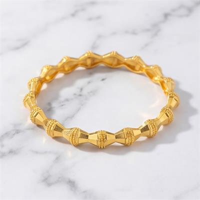 Çelik Kelepçe Altın Kaplama Kadın Hint Model BLZ-614