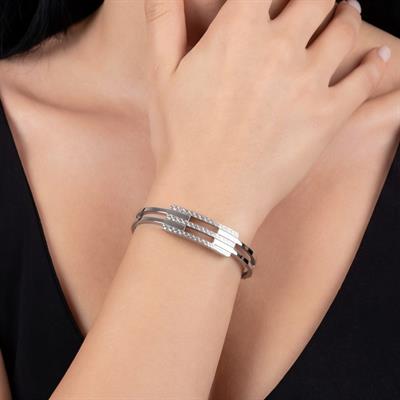 Çelik Kelepçe Bileklik 2 Kollu Kaburga BLZ-336