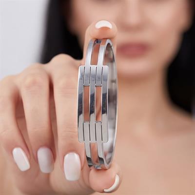 Çelik Kelepçe Bileklik 2 Kollu Kaburga BLZ-344