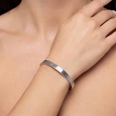 Çelik Kelepçe Bileklik Love Model BLZ-289