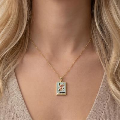 Çelik Kolye, Altın Kaplama Balık Burcu Kadın Kolye K-133