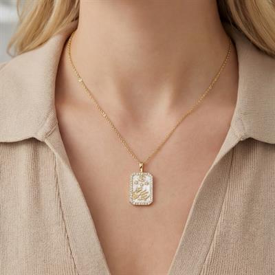 Çelik Kolye, Altın Kaplama Yengeç Burcu Kadın Kolye K-106